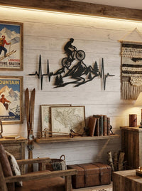 Mountain Bike Metal Wall Art