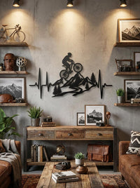 Mountain Bike Metal Wall Art