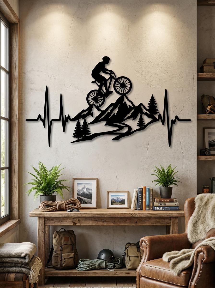 Mountain Bike Metal Wall Art