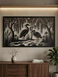 Lake House Metal Wall Art