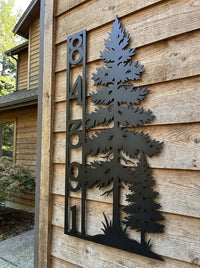 Personalized House Number Sign