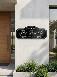 Personalized Family Name Metal Sign