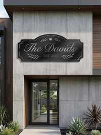 Personalized Family Name Metal Sign