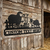 Personalized Sheep Farm Sign