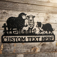 Personalized Sheep Farm Sign