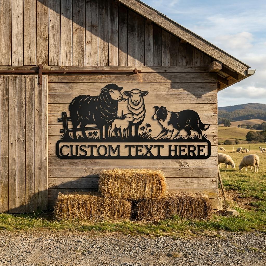 Personalized Sheep Farm Sign