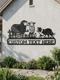 Personalized Sheep Farm Sign