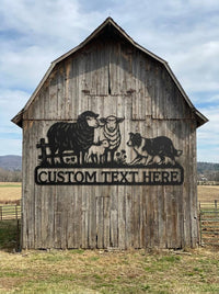 Personalized Sheep Farm Sign