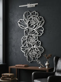 Peony Metal Wall Art