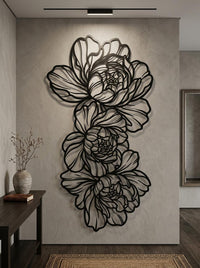 Peony Metal Wall Art