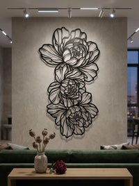 Peony Metal Wall Art