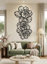 Peony Metal Wall Art