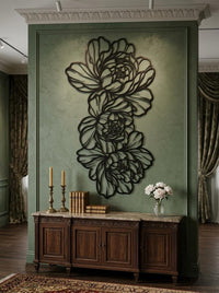 Peony Metal Wall Art