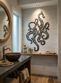 Octopus Metal Wall Decor