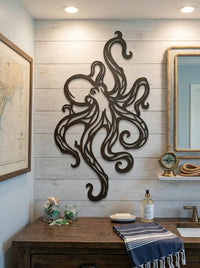 Octopus Metal Wall Decor