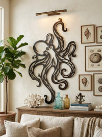 Octopus Metal Wall Decor
