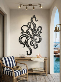 Octopus Metal Wall Decor