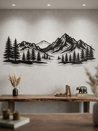 Mountain Range Metal Wall Art