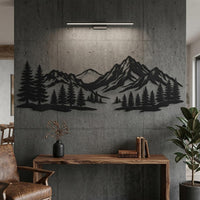 Mountain Range Metal Wall Art