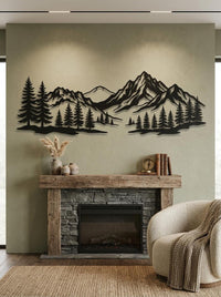 Mountain Range Metal Wall Art