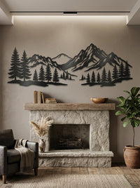 Mountain Range Metal Wall Art