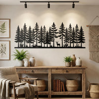 Pine Forest Metal Wall Art
