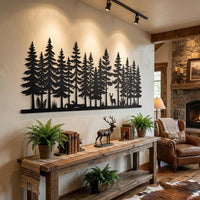 Pine Forest Metal Wall Art