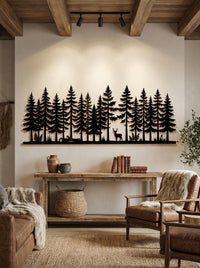 Pine Forest Metal Wall Art