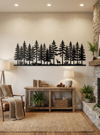 Pine Forest Metal Wall Art