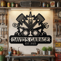Personalized Mechanic Garage Sign