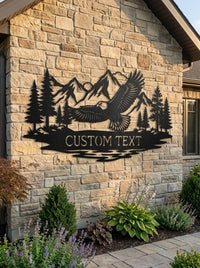 Personalized Flying Eagle Sign