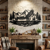 Personalized Flying Eagle Sign