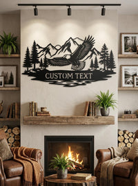 Personalized Flying Eagle Sign