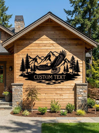Personalized Flying Eagle Sign