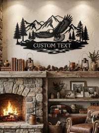 Personalized Flying Eagle Sign