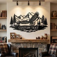 Personalized Flying Eagle Sign