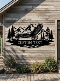 Personalized Flying Eagle Sign
