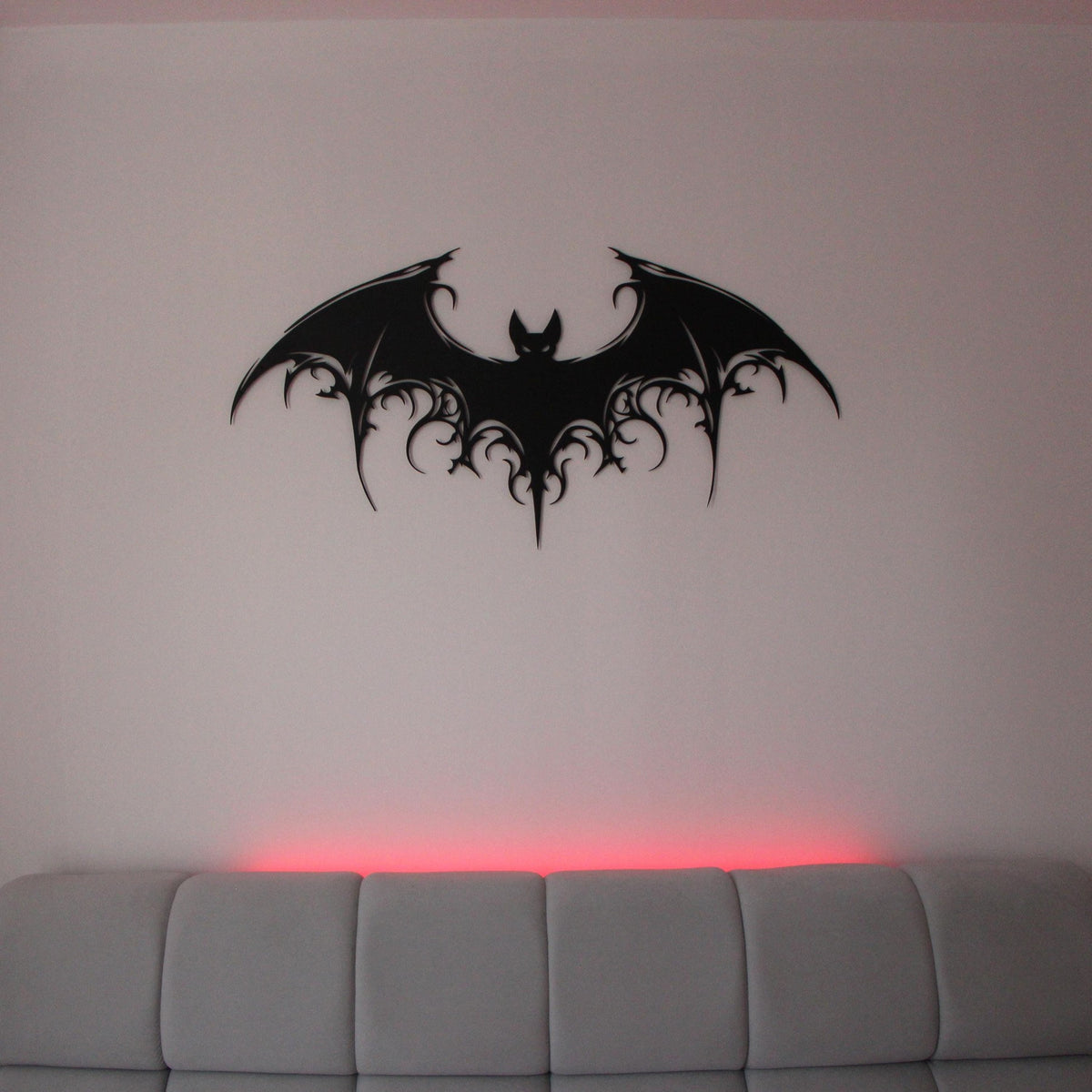 Giant Bat Metal Wall Art - Gothic Halloween Home Decor
