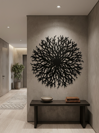 Abstract Tree of Life Wall Decor for Fireplace