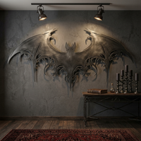 Majestic Bat Metal Wall Art