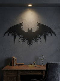 Majestic Bat Metal Wall Art