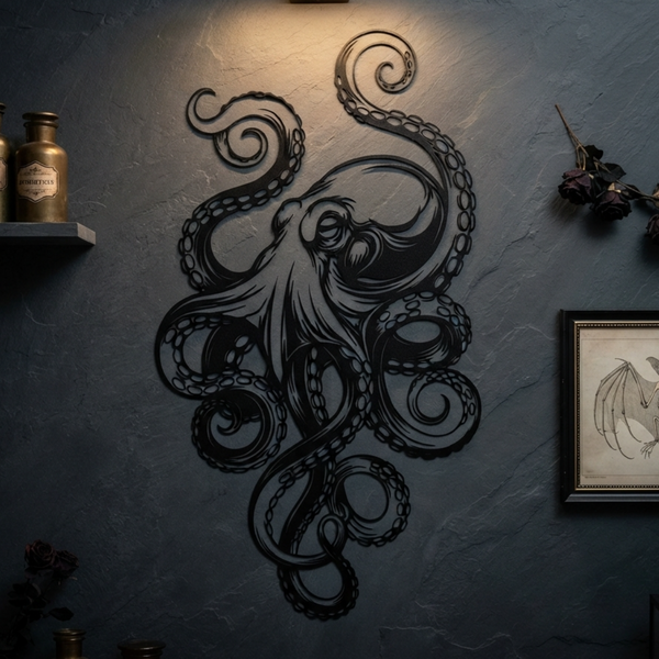 Octopus Metal Wall Art