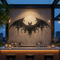 Majestic Bat Metal Wall Art