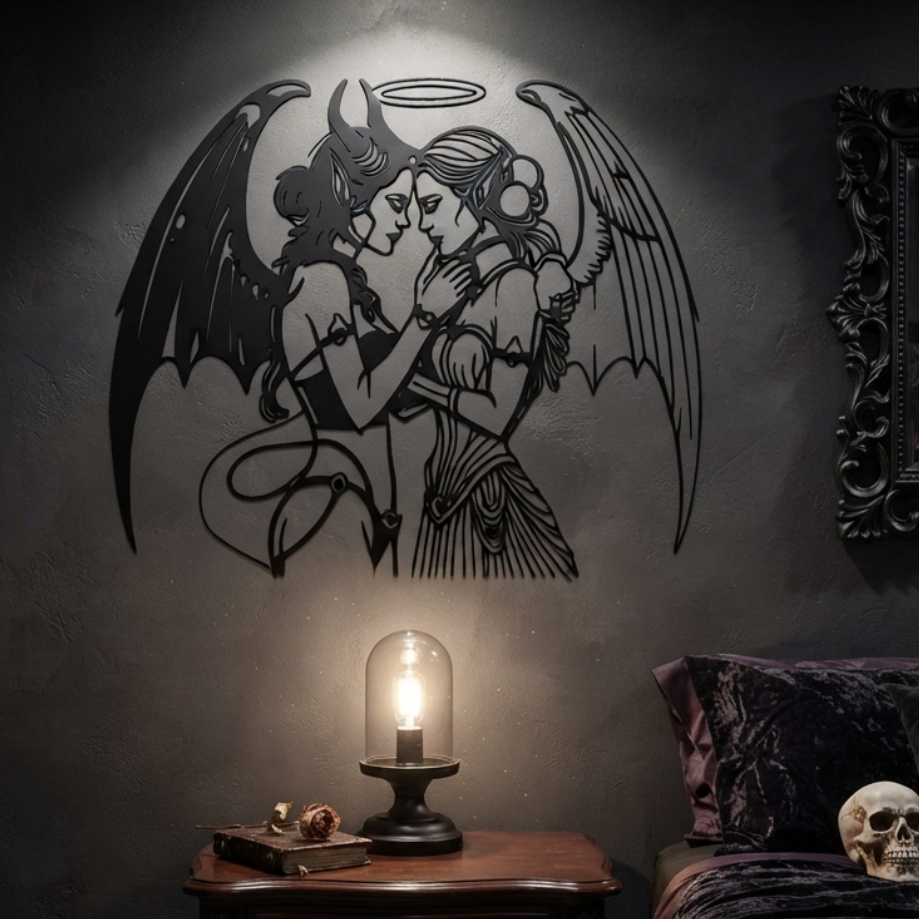 Angel Devil Metal Wall Art
