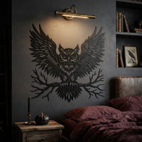 Magnificent Owl Metal Wall Art