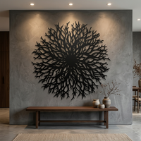 Abstract Tree of Life Wall Decor for Fireplace