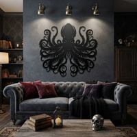 Ocean Monster Metal Wall Art