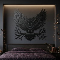 Magnificent Owl Metal Wall Art