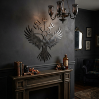 Aggressive Raven Viking Metal Sign