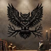Magnificent Owl Metal Wall Art
